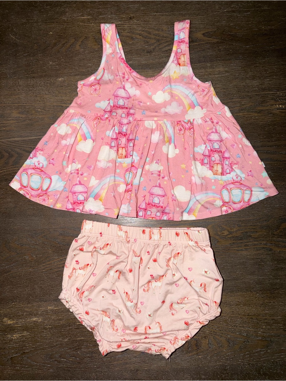 Posh Peanut Castles Bummie Set size 2T